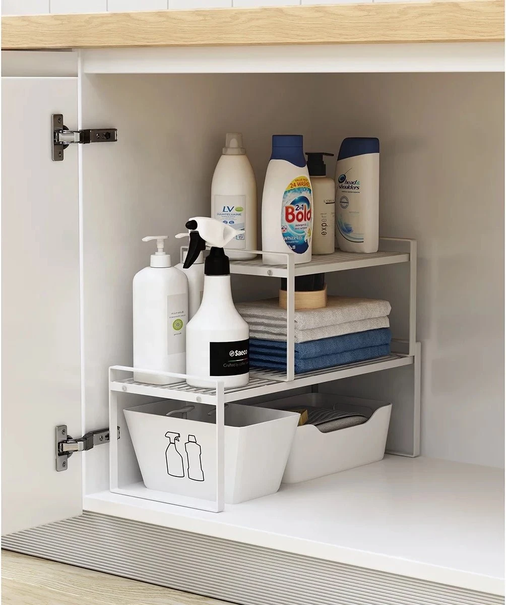 Keuken Organizers - Aanrecht Organiser - 23,8*40,3* 21 - Pannenrekken - Gootsteenkast Organizer - Bureau Organizer - Opbergrek - Kruidenrek - Kast Organizer - Badkamer Organizer 4 Keuken Organizers - Aanrecht Organiser - 23,8*40,3* 21 - Pannenrekken - Gootsteenkast Organizer - Bureau Organizer - Opbergrek - Kruidenrek - Kast Organizer - Badkamer Organizer - Afbeelding 2