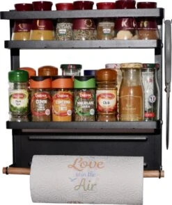 Chefs Cuisine Kruidenrek - Keukenrolhouder - Kruidenrek Ophangbaar - Keuken Organizers - Magnetisch Kruidenrek - Keukenrolhouder Hangend - Keukenrolhouder Zwart 13 Chefs Cuisine Kruidenrek - Keukenrolhouder - Kruidenrek Ophangbaar - Keuken Organizers - Magnetisch Kruidenrek - Keukenrolhouder Hangend - Keukenrolhouder Zwart -Thuisopslag 1004x1200 3