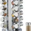 SensaHome 360 Graden Roteerbare Kruidencarrousel - Kruidenrek/Kruidenmolen - 20 Kruidenpotjes - 5 Laags - Draaibaar - 20 Specerijen Potjes - Specerijenmolen -Thuisopslag 1011x1200