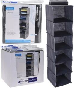 Kledingkast Organiser - Hang Organiser - Organizer - Opberger | 6-vaks -Thuisopslag 1012x1200 1