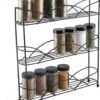 Zindoo - Kruidenrek - Standaard - 3-laags - Ophangbaar - 18 Kruiden Potjes - Anti-slip Pootjes - Spice Rack - Specerijenrek - Keukenorganizer - Keukenaccessoires