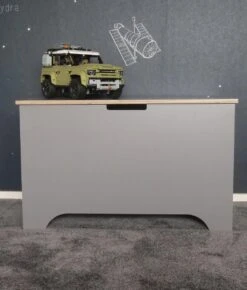 Opbergkist / Speelgoedkist XL (150L) - Stevig - Kwalitatief - Massief Hout - Grijs - Speelgoed - Kinderen (Opbergbox - Opbergbank - Opbergdoos - Dekenkist - Speelgoedbank - Houten Kist) -Thuisopslag 1023x1200 9