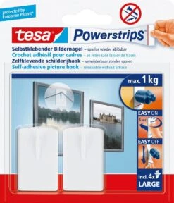 Tesa Powerstrips Schilderijhaak - Wit - 2 Stuks -Thuisopslag 1030x1200 2