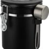 Koffie Bewaarbus Luchtdicht Met CO2 Uitlaat - Koffieblik Bewaarblik Voor 500 Gr Koffiebonen - Zwart - 1.2L -Thuisopslag 1034x1200