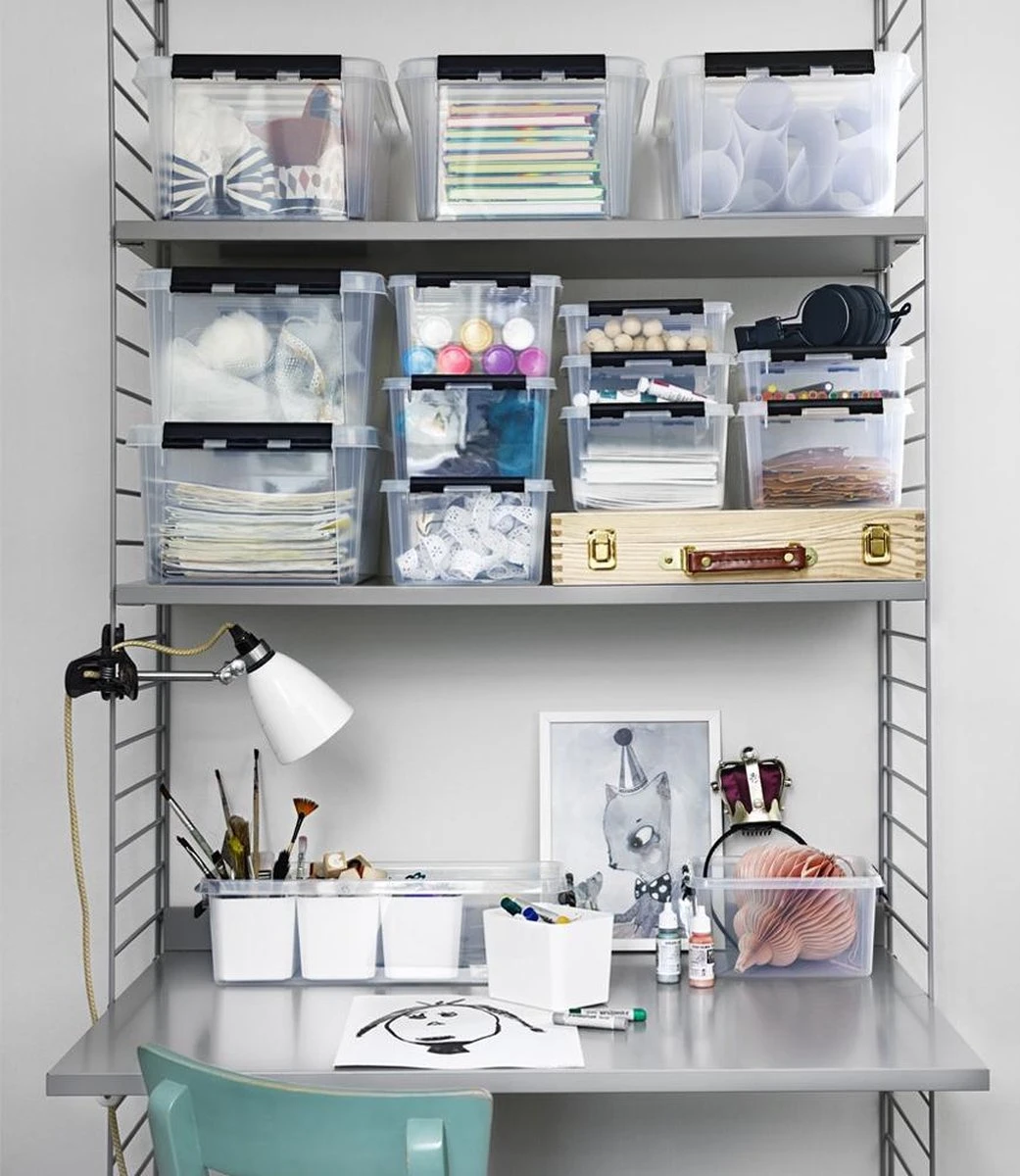 Orthex Opbergdoos 3.5 Liter Met 4 Inzetbakjes - 3,5 Liter - 4 Inzetbakjes - Sorteervakken, Stapelbaar 7 Orthex Opbergdoos 3.5 Liter Met 4 Inzetbakjes - 3,5 Liter - 4 Inzetbakjes - Sorteervakken, Stapelbaar - Afbeelding 5