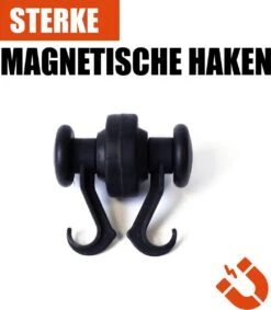 Grote Sterke Magnetische Haken - Neodymium Krachtige Haak Magneet - Voor Koelkast, Verwarming, Garage, Whiteboards - Tot 2,5 Kg - Set Van 2 -Thuisopslag 1047x1200