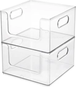 The Home Edit Opbergbox Open Voorzijde 25x25 Cm - Large - Open Voorzijde - Stapelbaar -Thuisopslag 1053x1200 1