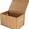 OMID HOME® - Bamboe Opbergmand - Opbergmand Naturel- Opbergbox Voor In Kast - 30 X 20 X 19 Cm -Thuisopslag 1053x1200