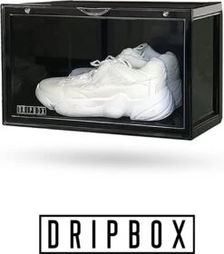 Sneaker Crate | Sneaker Box | Schoenendoos | Schoenenkast | Schoenenrek | Schoenenopberger | Opbergsysteem | Opbergbox | Organizer | Stapelbaar | Schoenen Opbergen - Transparant Sideways (magnetische Sluiting) Dripbox -Thuisopslag 1058x1200 2