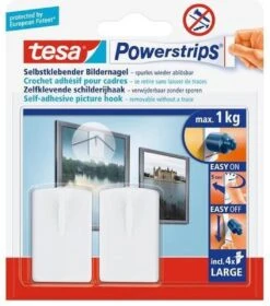 Tesa Powerstrips Schilderijhaak - Wit - 2 Stuks -Thuisopslag 1059x1200 1