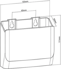 Universele Accessoire Wandbeugel Houder Organizer - Muur Wand Opbergbakken Voor Opbergen Afstandsbediening/Smartphone/Pennen/Kantoorgerei - Bakjes Opbergboxen Voor Aan De Muur - Zelfklevend Of Shroefbaar - Set Van 2 Stuks - 12,5 X 5 X 11 Cm -Thuisopslag 1061x1200