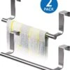 Tatkraft HORIZON - RVS Kastdeur Handdoekrek - Keukenkast Deur Handdoek/Vaatdoek Houder Rek Stang Hanger - Towel Rack Kast Deurhanger Deurhaak Keuken - 23CM - Set Van 2 Stuks -Thuisopslag 1071x1200 5