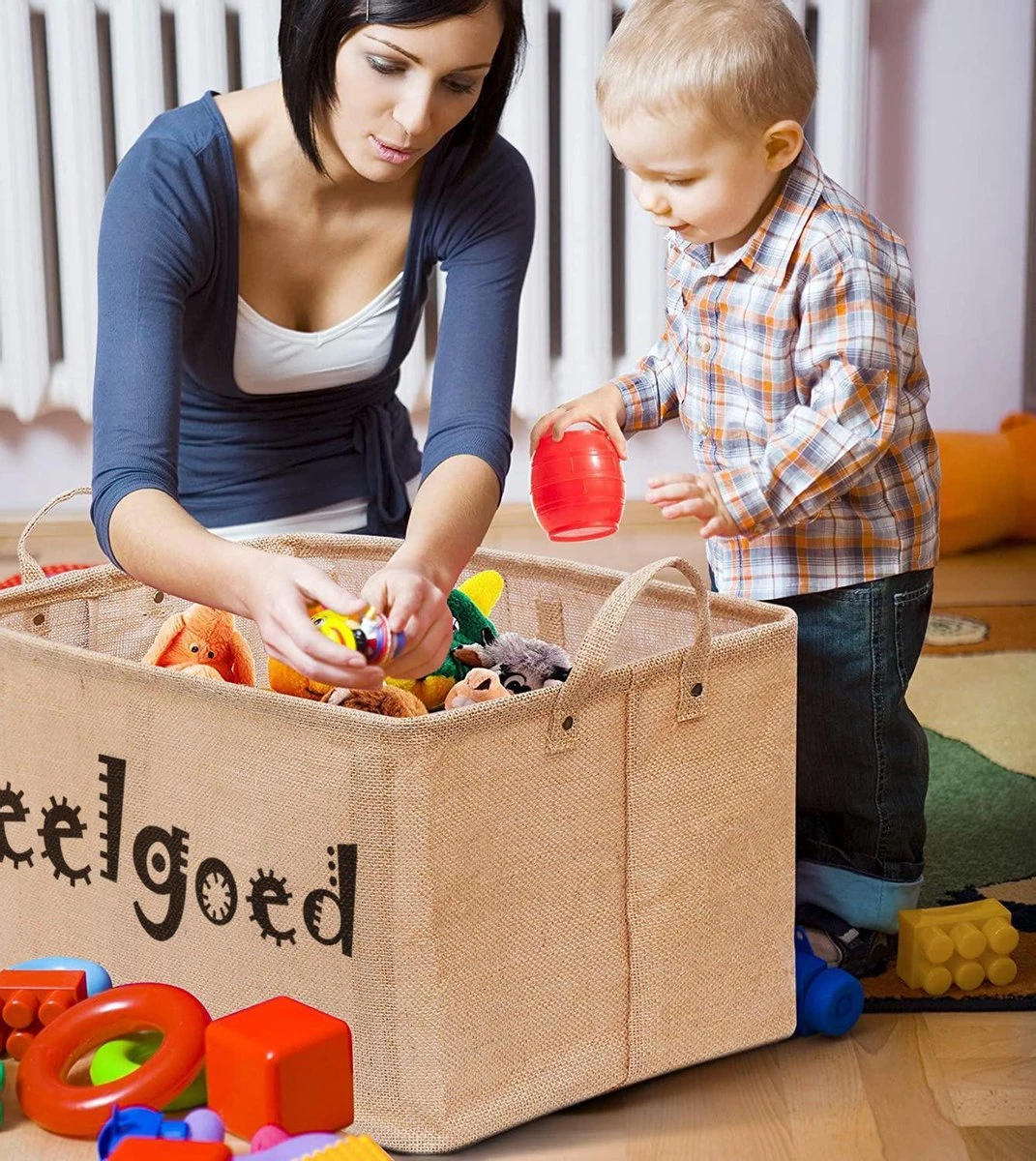 Speelgoed Opbergdoos Kinderen Speelgoedmand - Speelgoed Opbergen - Opbergmand - Speelgoed Organizer - Speelgoedkist - 56x33x30CM 4 Speelgoed Opbergdoos Kinderen Speelgoedmand - Speelgoed Opbergen - Opbergmand - Speelgoed Organizer - Speelgoedkist - 56x33x30CM - Afbeelding 2