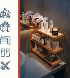 Aanrecht Organiser - Opbergrek - Keuken Organizers - Bureau Organizer - Keuken Organizers Aanrecht- Kast Organizer - Keukenrek - Badkamer Organizer - Make Up Organizer - Desk Organizer -Thuisopslag 1074x1200