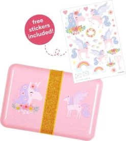 Broodtrommel / Lunch Box: Eenhoorn | A Little Lovely Company -Thuisopslag 1078x1200