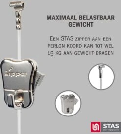 STAS Schilderijrail - Ophangsysteem Schilderijen / Fotolijsten / Poster - Ophangrails - Zonder Boren - Ophanghaak - Ophangrek - Schilderijrail - Minirail - Wit -150 Cm - Complete Kit -Thuisopslag 1078x1200 6