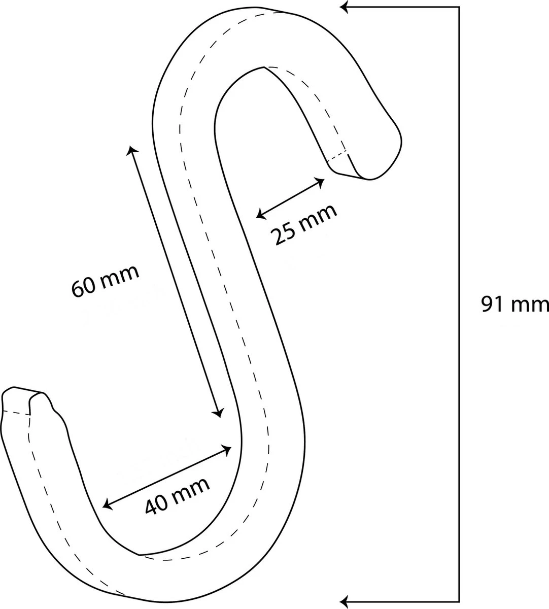 Brute Strength - Leren S-haken - Zwart - 6 Stuks - Kledinghaak – Leer - Kapstokhaak - Ophanghaken – Handdoekhaakjes 9 Brute Strength - Leren S-haken - Zwart - 6 Stuks - Kledinghaak – Leer - Kapstokhaak - Ophanghaken – Handdoekhaakjes - Afbeelding 7