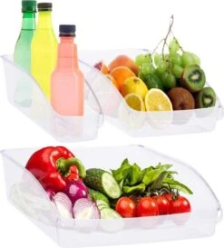 Excellent Houseware Koelkast Organizer Set - 3in1 - Lade Organizer - Transparant -Thuisopslag 1084x1200 1