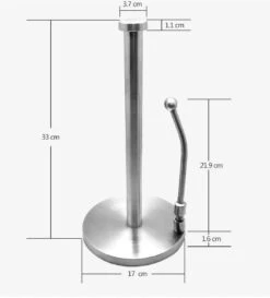 Keukenrolhouder Keuken Accessoires Keukenpapier Houder Zilver RVS -Thuisopslag 1084x1200 2