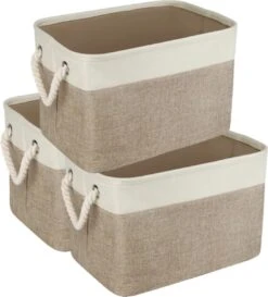 Oliva's - Kast Organizers - Set Van 3 Stevige Opbergmanden - Opberg Box / Doos / Mand - Bruin 10 Oliva's - Kast Organizers - Set Van 3 Stevige Opbergmanden - Opberg Box / Doos / Mand - Bruin -Thuisopslag 1086x1200 6