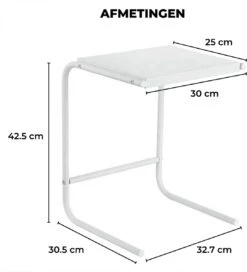 BROËL™ Organizer - Bureau Organizer - Aanrecht Organiser - Keukenrek - Kruidenrek - Keuken Organizers - Koffie Rek - Badkamer Organizer - Wit - Metaal -Thuisopslag 1089x1200 4