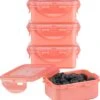 Lock&Lock (mini) Vershoudbakjes Set Met Deksel - Snackdoosjes - Snackbox - Babyvoeding Bewaarbakjes - Set Van 4 Stuks - Roze - 180 Ml - Kinderen En Volwassenen - Lekvrij - BPA Vrij -Thuisopslag 1099x1200