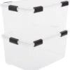 IRIS Airtight Box Opbergbox - 50L - 2 Stuks - Transparant/Zwart -Thuisopslag 1105x1200 7