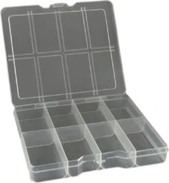 3BMT Opbergdoos - Sorteerdoos 2 X 8 Vakjes - Transparant - 12,5 X 11 Cm -Thuisopslag 1107x1200 3