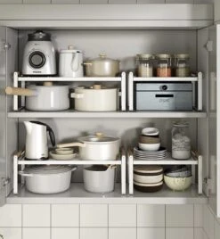 Keuken Organizers - Aanrecht Organiser - 23,8*51,2* 21 - Pannenrekken - Gootsteenkast Organizer - Bureau Organizer - Opbergrek - Kruidenrek - Kast Organizer - Badkamer Organizer -Thuisopslag 1108x1200 6