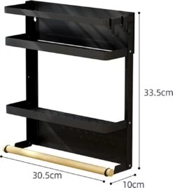 Chefs Cuisine Kruidenrek - Keukenrolhouder - Kruidenrek Ophangbaar - Keuken Organizers - Magnetisch Kruidenrek - Keukenrolhouder Hangend - Keukenrolhouder Zwart 10 Chefs Cuisine Kruidenrek - Keukenrolhouder - Kruidenrek Ophangbaar - Keuken Organizers - Magnetisch Kruidenrek - Keukenrolhouder Hangend - Keukenrolhouder Zwart -Thuisopslag 1108x1200 9