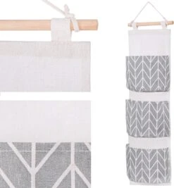 Springos Hangende Organizer | Hangende Opberger | Kinderkamer Accessoires | 3 Zakken | Grijs 19 Springos Hangende Organizer | Hangende Opberger | Kinderkamer Accessoires | 3 Zakken | Grijs -Thuisopslag 1110x1200 4