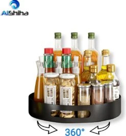 AlShiha® Organizer - Draaiplateau - Keuken Organizers - Aanrecht Organiser - Draaischijf - Badkamer Organizer - Make Up Organizer - Kruidenrek - Kast Organizer - Keukenkast Organizer