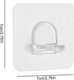 FSW-Products - 4 Stuks - Zelfklevende Kastplankdragers - Transparant - Zelfklevende Haken - Dragers Voor Planken - Kunststof - Plankdrager - Legplankdrager - Schap Drager -Thuisopslag 1112x1200 2