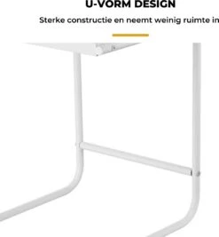 BROËL™ Organizer - Bureau Organizer - Aanrecht Organiser - Keukenrek - Kruidenrek - Keuken Organizers - Koffie Rek - Badkamer Organizer - Wit - Metaal -Thuisopslag 1112x1200 4