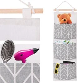 Springos Hangende Organizer | Hangende Opberger | Kinderkamer Accessoires | 3 Zakken | Grijs 15 Springos Hangende Organizer | Hangende Opberger | Kinderkamer Accessoires | 3 Zakken | Grijs -Thuisopslag 1114x1200 2