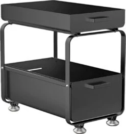 Mymonkii Gootsteenkast Organizer - Schuiflades Keukenkast – Stevige Keukenkast Organizer - Antislip Poten