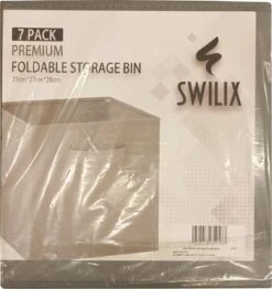 SWILIX ® Multifunctioneel Opbergmand / Opbergbox - 7 Stuks - 20 L - Grijs -Thuisopslag 1131x1200 6