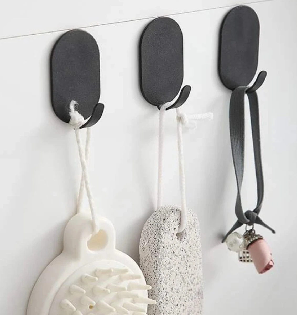 5 Stuks Zwart Roestvrij Handdoek Haken Met 3M Plakstrip/ Roestvrij Staal Zelfklevende Ophanghaak Set Van 5stuks /3M Sticker Muurhaken /Sleutelhaken / Muurhaken / Ophanghaken/Wandhaken /Keukenhaken /Haakjes 11 5 Stuks Zwart Roestvrij Handdoek Haken Met 3M Plakstrip/ Roestvrij Staal Zelfklevende Ophanghaak Set Van 5stuks /3M Sticker Muurhaken /Sleutelhaken / Muurhaken / Ophanghaken/Wandhaken /Keukenhaken /Haakjes - Afbeelding 9