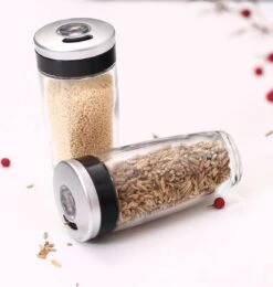 Merkloos Decopatent® Kruidenrek Incl. 16 Glazen Kruiden Potjes - Rvs Strooideksel - Staand Kruiden & Specerijen Rek - Kruidenpotjes Glas -Thuisopslag 1141x1200 2