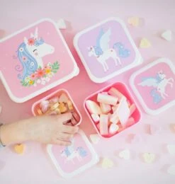 A Little Lovely Company - Brooddoos - Broodtrommel - Lunch & Snack Box Set Van 4 - Eenhoorn 16 A Little Lovely Company - Brooddoos - Broodtrommel - Lunch & Snack Box Set Van 4 - Eenhoorn -Thuisopslag 1142x1200 14