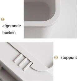 Melili Keukenkastorganizer - Schuiflade Keukenkast -Schuifkast - Ladekast - Keuken Organizer - Schuifkast Mand - Organizer Lade - Keukenhulpjes - 2 Stuk -wit -Thuisopslag 1143x1200 1