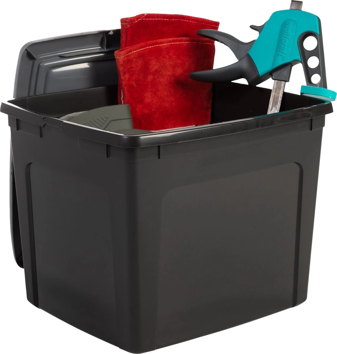 Iris Ohyama Modular Clearbox Opbergbox - 30L - Kunststof - Zwart/Grijs - Set Van 3 7 Iris Ohyama Modular Clearbox Opbergbox - 30L - Kunststof - Zwart/Grijs - Set Van 3 - Afbeelding 5