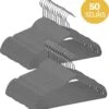 LifeGoods Kledinghangers - 50 Stuks - Antislip - Buigbaar - Grijs/Velvet -Thuisopslag 1147x1200 3