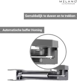 Milano Luxurious® Hoek Keukenkast Organizer Linksdraaiend – 2 Schuifplateaus - Deurbreedte 45 Cm – Antraciet -Thuisopslag 1151x1200 1