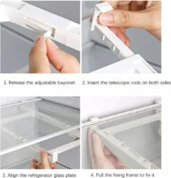 Koelkast Organizer - Schuiflade- Koelkast Lade - Verstelbaar - Doorzichtig Met Scheiding - Uitschuifbaar -Thuisopslag 1152x1200 2