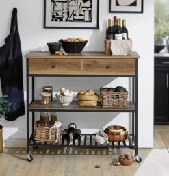 Mara Keukentrolley Op Wieltjes - Opbergtrolley - Serveerwagen - 2 Lades - 100 X 45 X 93 Cm 11 Mara Keukentrolley Op Wieltjes - Opbergtrolley - Serveerwagen - 2 Lades - 100 X 45 X 93 Cm -Thuisopslag 1155x1200 2