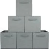 LifeGoods Kast Organizers - 6 Stuks - 20L - Textiel - Grijs -Thuisopslag 1161x1200 2