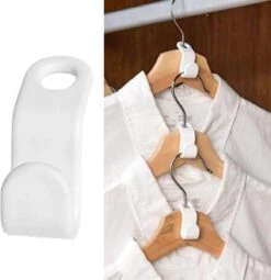 Merkloos Kledinghaak - Haken Voor Kledingkast - Hanger Voor Kleding - 12 Stuks / Wit