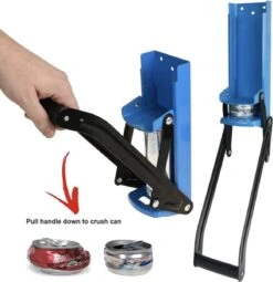 Merkloos Blikjespers - Flessenpers - Blikkenpers - Can Crusher - Blikpers - Blauw -Thuisopslag 1164x1200 7