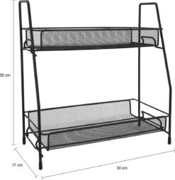 QUVIO Kruidenrekken Staal - Kruidenrek Staand - Kruidenrekken Zwart - Opbergrek - Opbergrekken Breedte Van 25 Tot 50 Cm - Opbergrek Zwart - Keukenrek - Keukenrek Staand 2 Laags - Zwart - Metaal 11 QUVIO Kruidenrekken Staal - Kruidenrek Staand - Kruidenrekken Zwart - Opbergrek - Opbergrekken Breedte Van 25 Tot 50 Cm - Opbergrek Zwart - Keukenrek - Keukenrek Staand 2 Laags - Zwart - Metaal -Thuisopslag 1167x1200